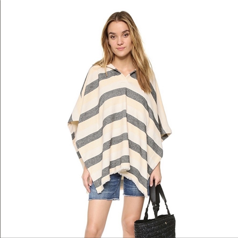 Solid & Striped Beach Cape/Poncho NWT
